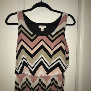 Cato maxi in chevron print